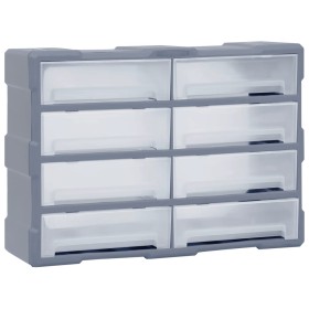 Organizador multicajones con 8 cajones grandes 52x16x37 cm de vidaXL, Cajas de herramientas - Ref: Foro24-149600, Precio: 51,...