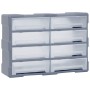 Organizador multicajones con 8 cajones grandes 52x16x37 cm de vidaXL, Cajas de herramientas - Ref: Foro24-149600, Precio: 51,...