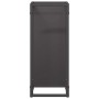 Leñero negro 25x25x60 cm Acero laminado en frío de , Bolsas y soportes de leña - Ref: Foro24-864259, Precio: 37,55 €, Descuen...