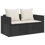 Set de muebles de jardín 5 pzas y cojines apilables negro de , Sofás de exterior - Ref: Foro24-4104163, Precio: 256,50 €, Des...
