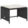 Set de muebles de jardín 5 pzas y cojines apilables negro de , Sofás de exterior - Ref: Foro24-4104163, Precio: 256,50 €, Des...