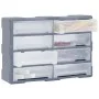 Multi-drawer organizer with 8 large drawers 52x16x37 cm by vidaXL, Toolboxes - Ref: Foro24-149600, Price: 54,23 €, Discount: %