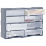 Organizador multicajones con 8 cajones grandes 52x16x37 cm de vidaXL, Cajas de herramientas - Ref: Foro24-149600, Precio: 51,...