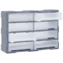Organizador multicajones con 8 cajones grandes 52x16x37 cm de vidaXL, Cajas de herramientas - Ref: Foro24-149600, Precio: 51,...