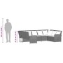 Sofá de jardín con cojines ratán sintético marrón de , Conjuntos de jardín - Ref: Foro24-3365336, Precio: 657,54 €, Descuento: %