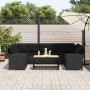 Sofás de jardín 3 piezas y cojines ratán sintético negro de , Conjuntos de jardín - Ref: Foro24-3365329, Precio: 547,65 €, De...