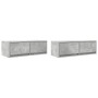 Muebles de TV 2uds madera ingeniería gris hormigón 80x31x25,5cm de , Muebles TV - Ref: Foro24-861515, Precio: 92,12 €, Descue...