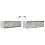 Muebles de TV 2uds madera ingeniería gris hormigón 80x31x25,5cm de , Muebles TV - Ref: Foro24-861515, Precio: 92,12 €, Descue...