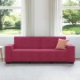Sofá de 3 plazas de terciopelo rojo tinto 180 cm de , Sofás - Ref: Foro24-4105034, Precio: 259,88 €, Descuento: %
