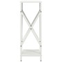 Leñero blanco 34x25x70 cm Acero laminado en frío de , Bolsas y soportes de leña - Ref: Foro24-864320, Precio: 44,42 €, Descue...