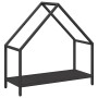 Leñero negro 60x25x60 cm Acero laminado en frío de , Bolsas y soportes de leña - Ref: Foro24-864303, Precio: 36,03 €, Descuen...