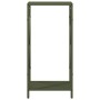 Leñero verde oliva 34x25x70 cm Acero laminado en frío de , Bolsas y soportes de leña - Ref: Foro24-864322, Precio: 43,69 €, D...