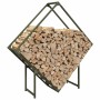 Leñero verde oliva 100x25x100 cm Acero laminado en frío de , Bolsas y soportes de leña - Ref: Foro24-864290, Precio: 36,71 €,...