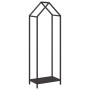 Leñero negro 40x25x120 cm Acero laminado en frío de , Bolsas y soportes de leña - Ref: Foro24-864299, Precio: 50,66 €, Descue...