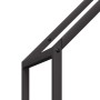 Leñero negro 40x25x120 cm Acero laminado en frío de , Bolsas y soportes de leña - Ref: Foro24-864299, Precio: 50,66 €, Descue...