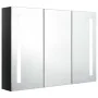 Armario de baño con espejo LED negro brillante 89x14x62 cm de vidaXL, Tocadores de baño - Ref: Foro24-326526, Precio: 146,86 ...