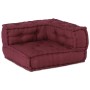 Puff modular de tela color granate 140x70x36 cm de , Cojines para sillas y sofás - Ref: Foro24-4019032, Precio: 173,96 €, Des...