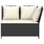 Set de sofás de jardín con cojines 3 pzas ratán sintético negro de , Conjuntos de jardín - Ref: Foro24-3365341, Precio: 417,6...