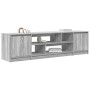 Mueble de TV Sonoma gris 188,5x41x50 cm madera de ingeniería de , Muebles TV - Ref: Foro24-3328422, Precio: 139,32 €, Descuen...
