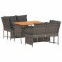 Set de sofá de jardín 3 pzas y cojines ratán sintético gris de , Conjuntos de jardín - Ref: Foro24-3365343, Precio: 434,93 €,...