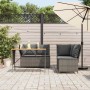 Set de sofá de jardín 3 pzas y cojines ratán sintético gris de , Conjuntos de jardín - Ref: Foro24-3365343, Precio: 434,93 €,...