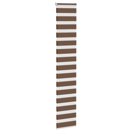 Estor cebra marrón 40x200 cm tejido ancho 35,9 cm poliéster de , Persianas y estores - Ref: Foro24-4014353, Precio: 17,21 €, ...