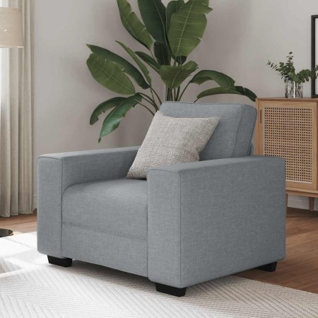 Sillón Sofá Tela Gris Claro 60 cm de , Sofás - Ref: Foro24-4105146, Precio: 156,90 €, Descuento: %