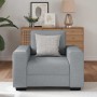 Sillón Sofá Tela Gris Claro 60 cm de , Sofás - Ref: Foro24-4105146, Precio: 156,90 €, Descuento: %