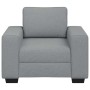 Sillón Sofá Tela Gris Claro 60 cm de , Sofás - Ref: Foro24-4105146, Precio: 156,90 €, Descuento: %