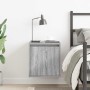 Mesilla de noche de pared gris Sonoma 38x34x40 cm de , Mesitas de noche - Ref: Foro24-861239, Precio: 37,01 €, Descuento: %