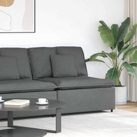 Sofá modular con módulo central y cojines gris oscuro 100 cm de , Unidades para sofás seccionales - Ref: Foro24-4104418, Prec...