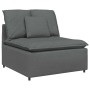 Sofá modular con módulo central y cojines gris oscuro 100 cm de , Unidades para sofás seccionales - Ref: Foro24-4104418, Prec...