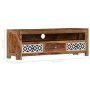 Mueble de TV de madera maciza de acacia 120x30x40 cm en Muebles TV | Comprar online en Foru.es