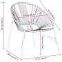 Silla de jardín con forma huevo amarillo y negro de , Sillas de jardín - Ref: Foro24-4009290, Precio: 86,52 €, Descuento: %