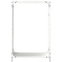Leñero blanco 60x28x90 cm Acero laminado en frío de , Bolsas y soportes de leña - Ref: Foro24-864212, Precio: 61,04 €, Descue...