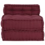 Puf modular tela granate 70x70x54 cm de , Cojines para sillas y sofás - Ref: Foro24-4019030, Precio: 136,17 €, Descuento: %