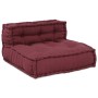 Puf modular tela granate 70x70x54 cm de , Cojines para sillas y sofás - Ref: Foro24-4019030, Precio: 136,17 €, Descuento: %