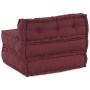 Puf modular tela granate 70x70x54 cm de , Cojines para sillas y sofás - Ref: Foro24-4019030, Precio: 136,17 €, Descuento: %