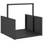 Leñero negro 40x40x40 cm Acero laminado en frío de , Bolsas y soportes de leña - Ref: Foro24-864271, Precio: 39,54 €, Descuen...