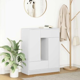 Aparador con cajones y puertas blanco 73x31x90 cm de , Aparadores - Ref: Foro24-861850, Precio: 96,32 €, Descuento: %