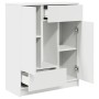 Aparador con cajones y puertas blanco 73x31x90 cm de , Aparadores - Ref: Foro24-861850, Precio: 96,32 €, Descuento: %