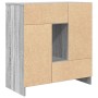 Aparador con cajones y puertas gris Sonoma 70,5x34x74,5 cm de , Aparadores - Ref: Foro24-861846, Precio: 101,33 €, Descuento: %