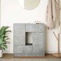Aparador con cajones y puertas gris hormigón 70,5x34x74,5 cm de , Aparadores - Ref: Foro24-861844, Precio: 98,66 €, Descuento: %