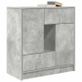 Aparador con cajones y puertas gris hormigón 70,5x34x74,5 cm de , Aparadores - Ref: Foro24-861844, Precio: 98,66 €, Descuento: %
