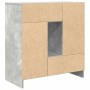Aparador con cajones y puertas gris hormigón 70,5x34x74,5 cm de , Aparadores - Ref: Foro24-861844, Precio: 98,66 €, Descuento: %