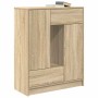 Aparador con cajones y puertas roble Sonoma 73x31x90 cm de , Aparadores - Ref: Foro24-861852, Precio: 98,97 €, Descuento: %