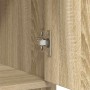 Aparador con cajones y puertas roble Sonoma 73x31x90 cm de , Aparadores - Ref: Foro24-861852, Precio: 98,97 €, Descuento: %