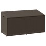 Caja de almacenaje jardín ratán sintético marrón 110x50x58 cm de , Cajas de almacenaje para exteriores - Ref: Foro24-4104070,...