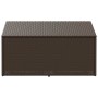 Caja de almacenaje jardín ratán sintético marrón 110x50x58 cm de , Cajas de almacenaje para exteriores - Ref: Foro24-4104070,...