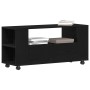 Mueble TV ruedas madera ingeniería roble negro 102x34,5x43cm de , Muebles TV - Ref: Foro24-862479, Precio: 97,99 €, Descuento: %